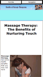 Mobile Screenshot of benefits-of-massage-therapy.com